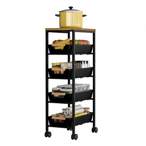 Tier kitchen storage trolley - kitchen,