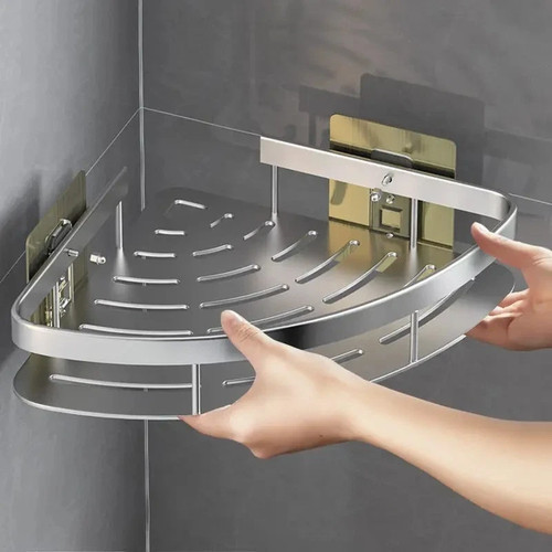 Bathroom corner shower suction - bathroom,
