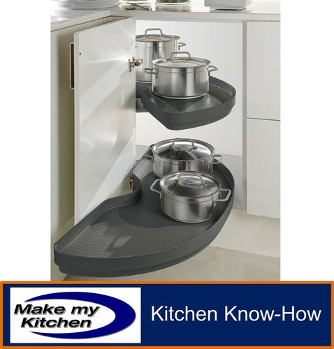 Pull out corner shelving - out, unit