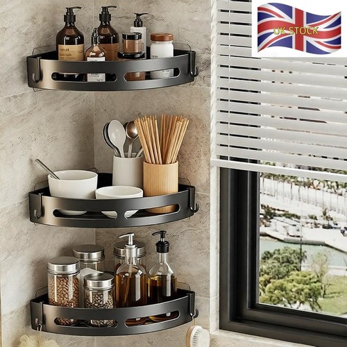 Bathroom corner shower - corner, suction