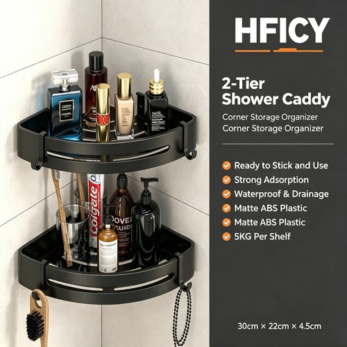 Bathroom corner shower suction - bathroom,